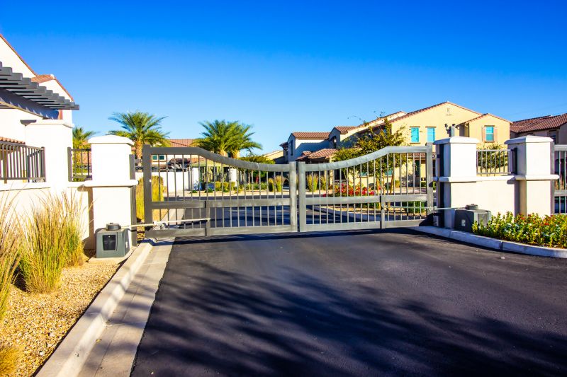 Elegant Swing Driveway Gate