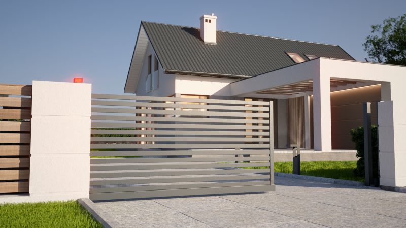Modern Sliding Driveway Gate