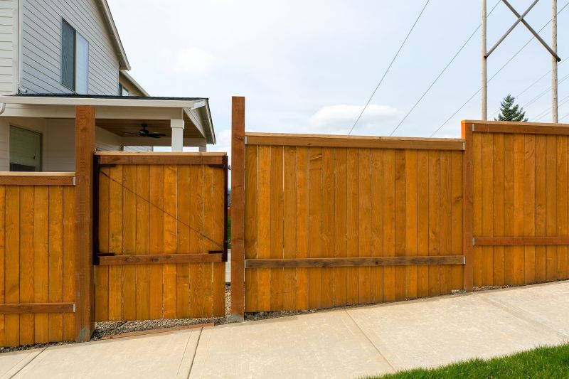 Wooden Driveway Gate