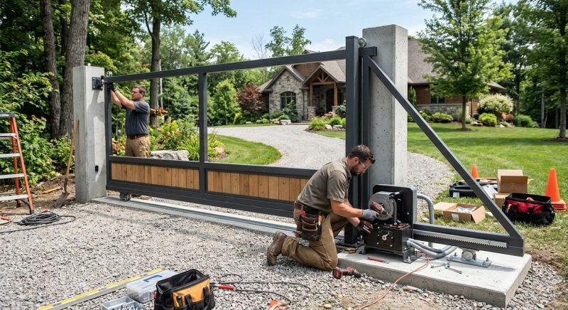 Motorized Gate Installation in Franklin, TN